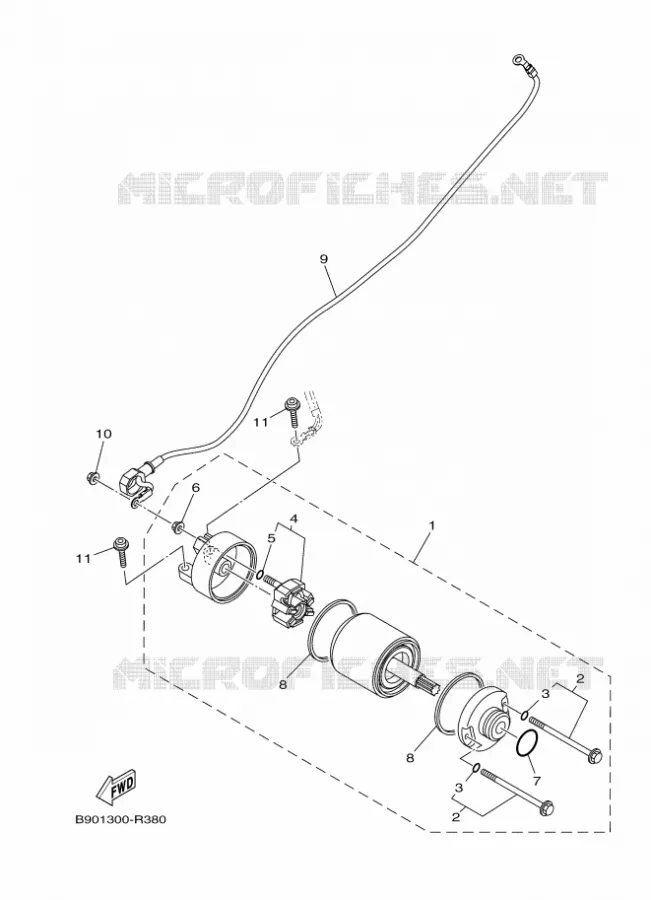 STARTMOTOR Yamaha MOTO 900 2020 XSR  MTM850
