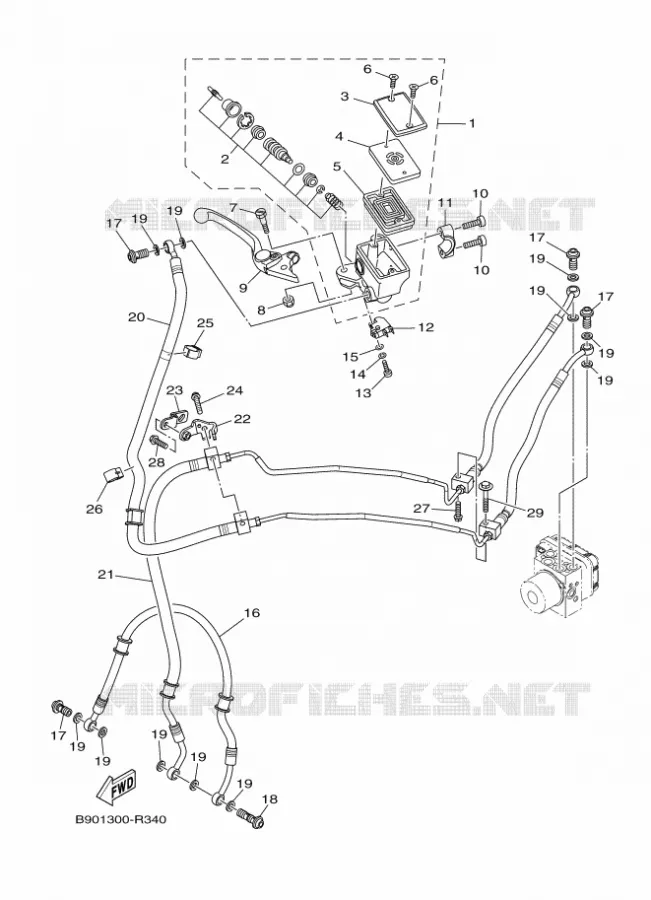 REMPOMP VOOR Yamaha MOTO 900 2020 XSR  MTM850