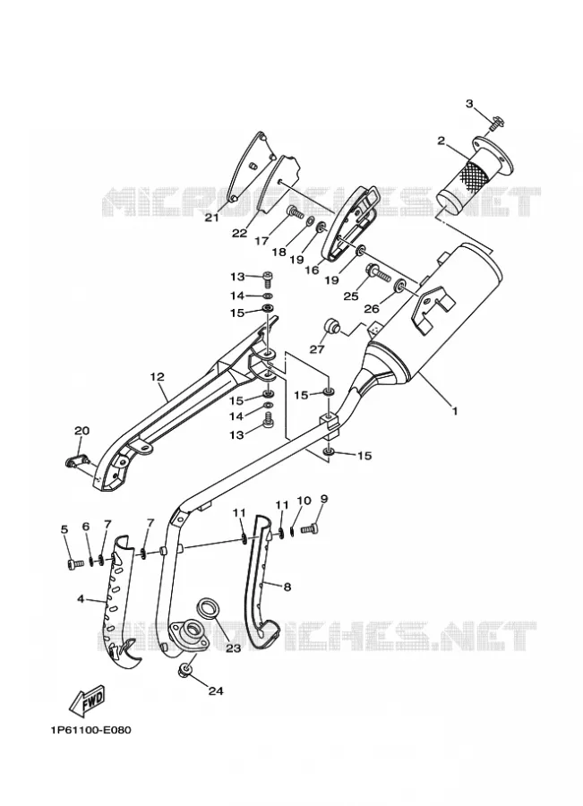 UITLAAT Yamaha MOTO 50 2020 TTR  TT-R50E