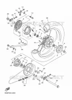 ACHTERWIEL voor Yamaha YBR 125 2020