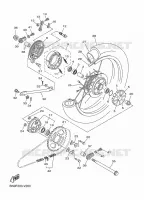 ACHTERWIEL voor Yamaha YBR 125 2020