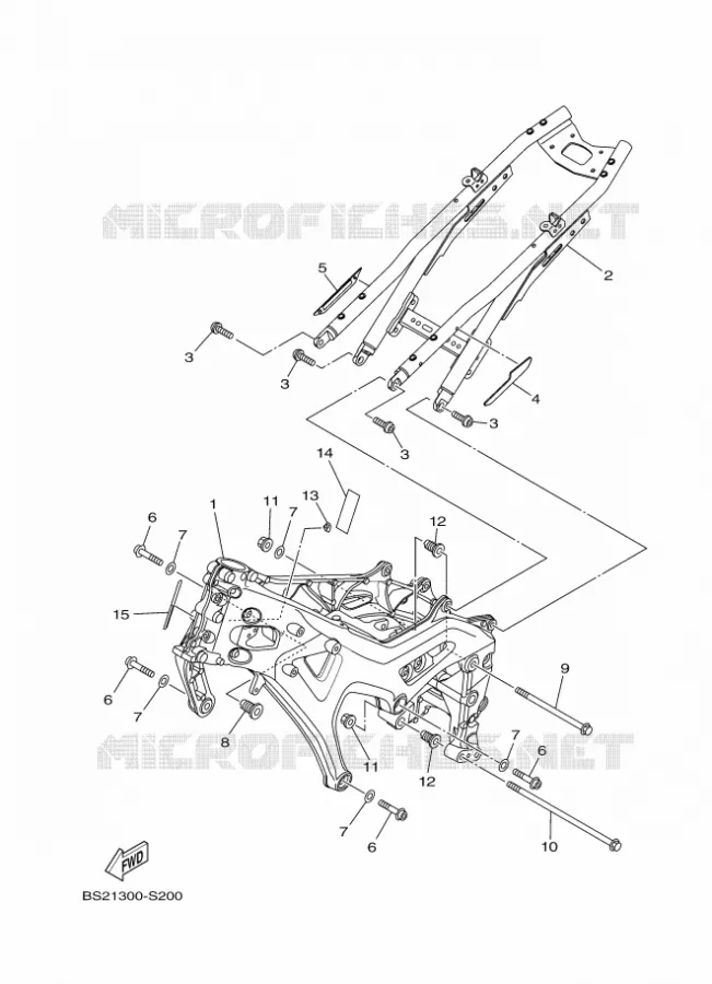 FRAME Yamaha MOTO 900 2020 MT  MTN850-A