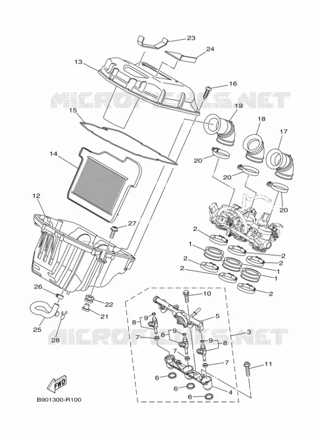 INLAAT 2 Yamaha MOTO 900 2020 MT  MTN850-A