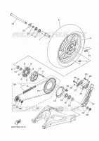 ACHTERWIEL voor Yamaha MT-09 ABS 2020