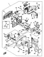 AFSTANDSBEDIENING 2 voor Yamaha 40H 2 Stroke 1992