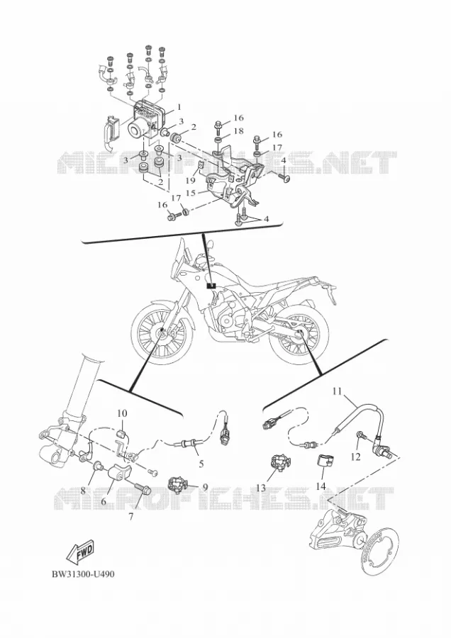 ELECTRISCH 3 Yamaha MOTO 700 2020 TENERE  XTZ690