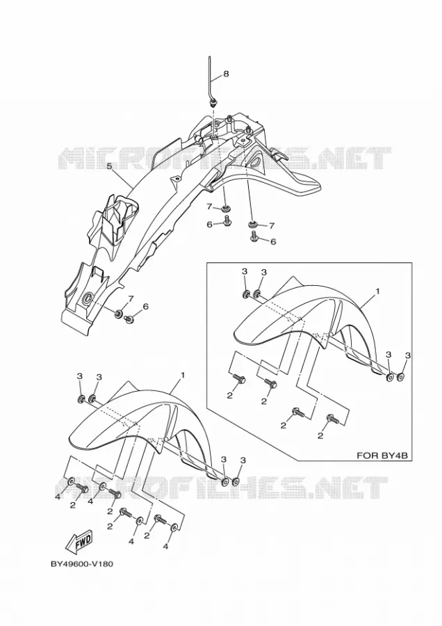 SPATBORD Yamaha MOTO 110 2020 CRUX  YD110D-4