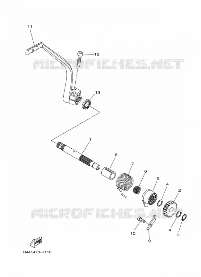 STARTMOTOR Yamaha MOTO 110 2020 CRUX  YD110D-4