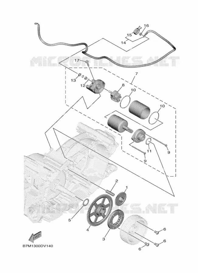 STARTMOTOR Yamaha SCOOTER 560 2020 TMAX  XP560D-A