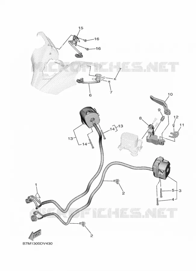 STUURSCHAKELAAR / HEVEL Yamaha SCOOTER 560 2020 TMAX  XP560D-A