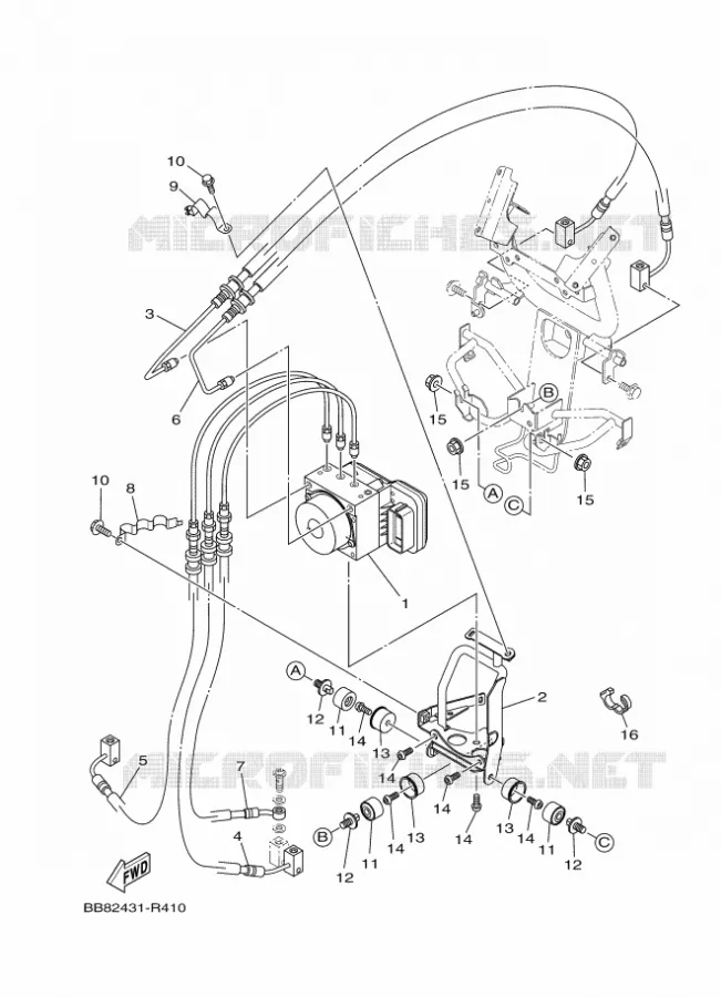 ELECTRISCH 3 Yamaha SCOOTER 155 2020 TRICITY  MWS150-A