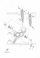 ACHTERBRUG / SCHOKBREKER voor Yamaha XMAX 125 ABS 2020