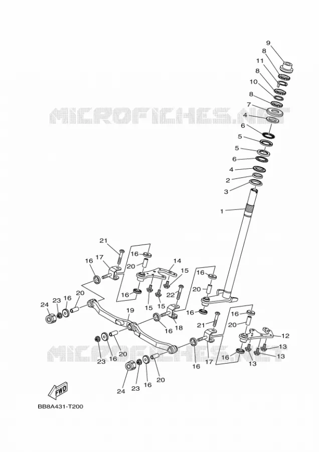 STUUR 2 Yamaha SCOOTER 125 2020 TRICITY  MWS125-A
