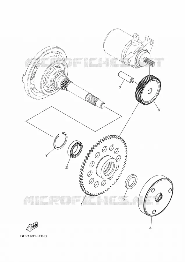 STARTMOTOR Yamaha SCOOTER 125 2020 TRICITY  MWS125-C
