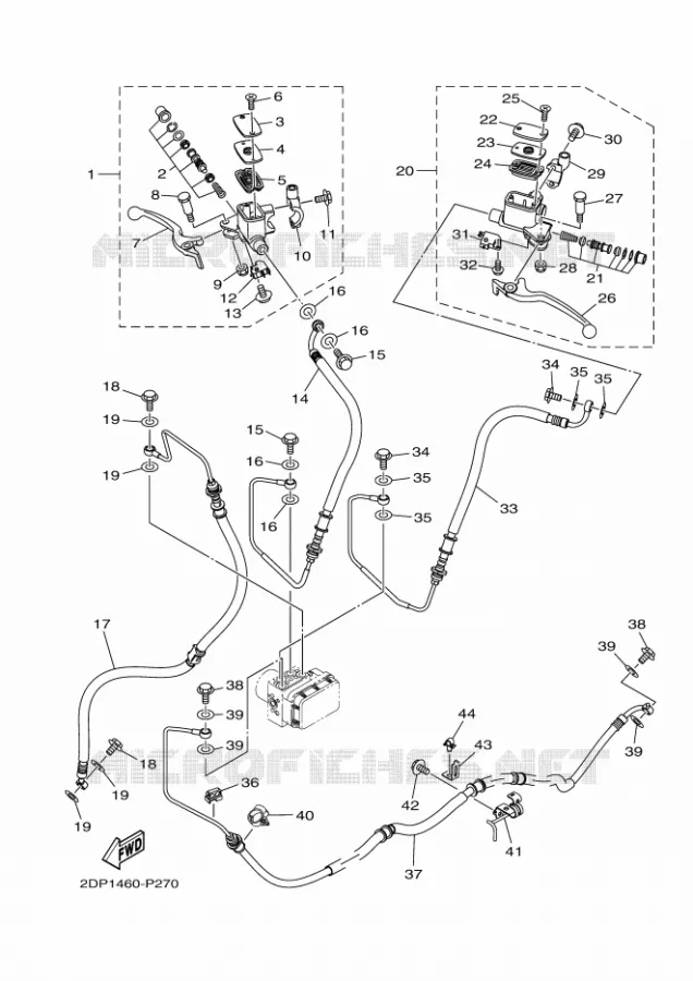 REMPOMP VOOR Yamaha SCOOTER 155 2020 NMAX  GPD150-A