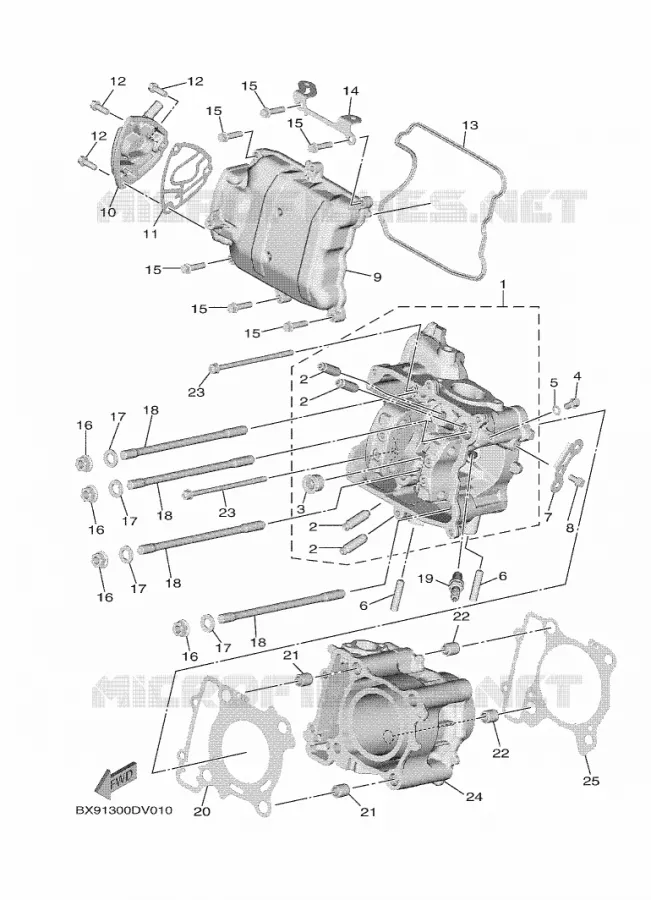CILINDER Yamaha SCOOTER 300 2020 TRICITY  MWD300