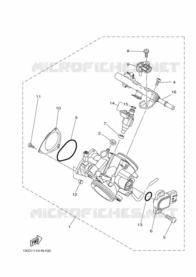 GASKLEP HUIS Yamaha SIDE BY SIDE 700 2020 VIKING  YXM700E/YX70MPL