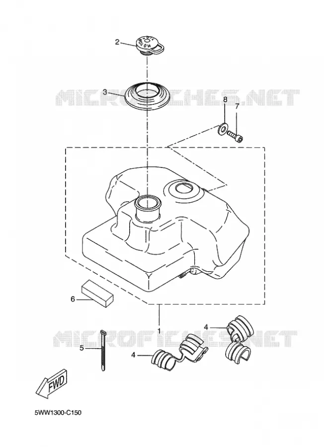 OLIE RESERVOIR Yamaha SCOOTER 50 2012 BOOSTER (MBK)  CW50L