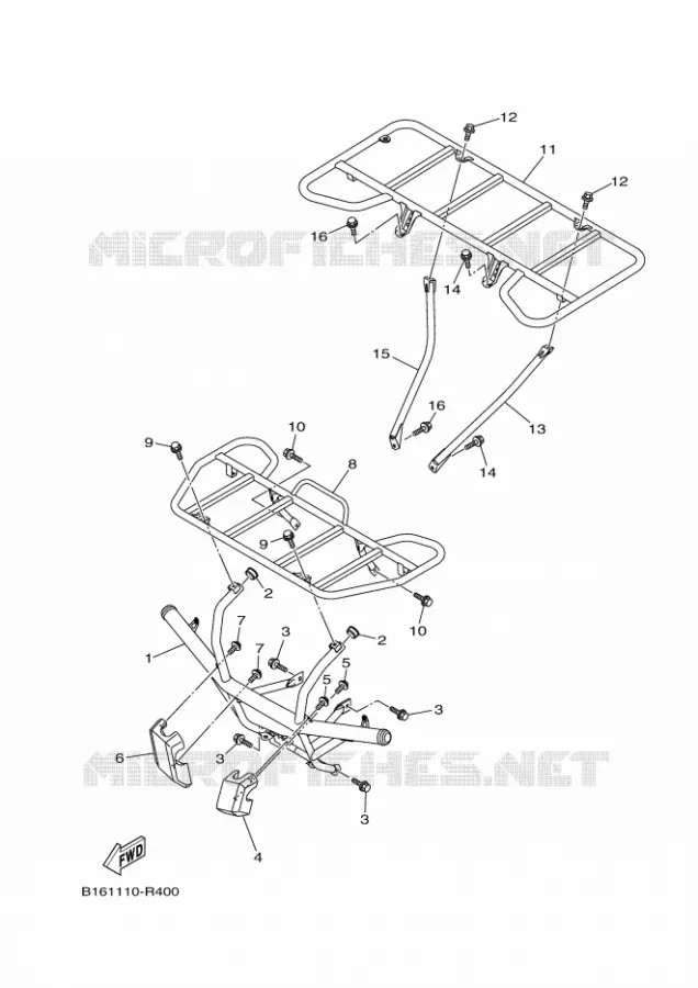 BUMPER Yamaha QUAD 700 2020 KODIAK  YFM700FWBD