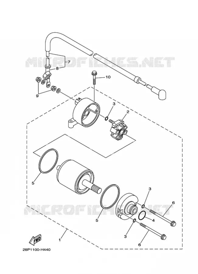STARTMOTOR Yamaha QUAD 700 2020 KODIAK  YFM700FWBD