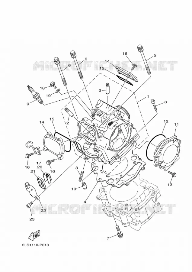 CILINDERKOP Yamaha QUAD 700 2020 RAPTOR  YFM700R