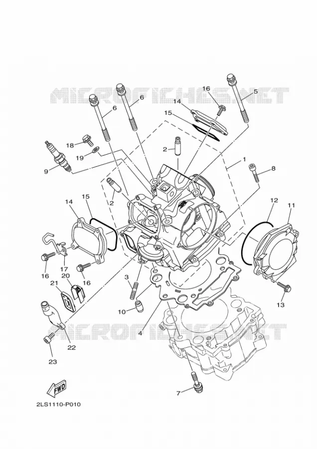 CILINDERKOP Yamaha QUAD 700 2020 RAPTOR  YFM700R