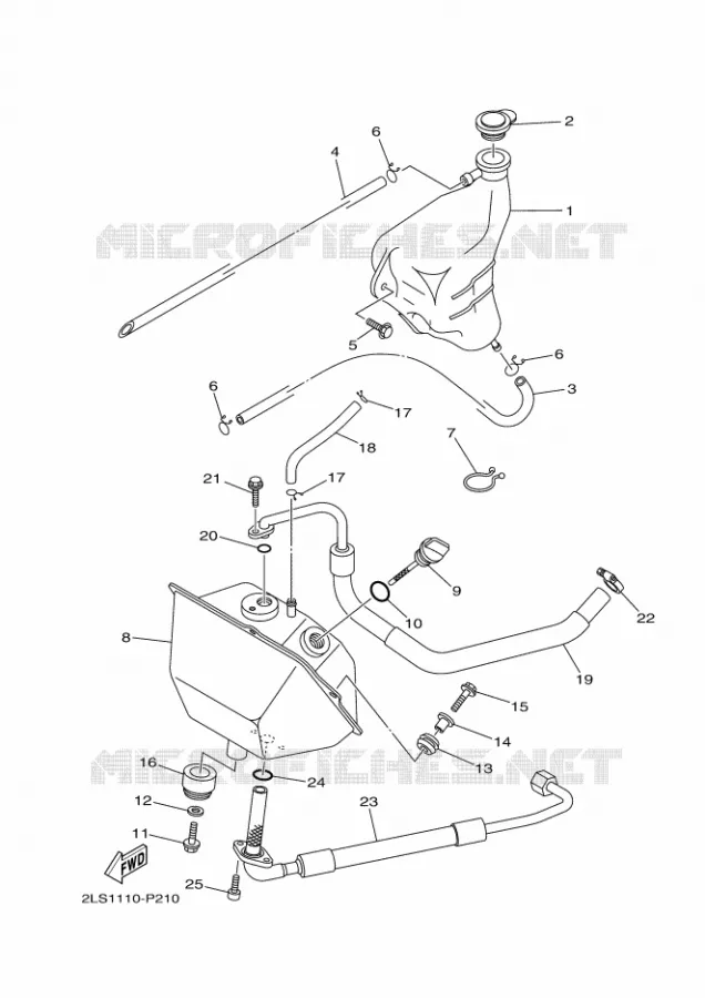 OLIE RESERVOIR Yamaha QUAD 700 2020 RAPTOR  YFM700R