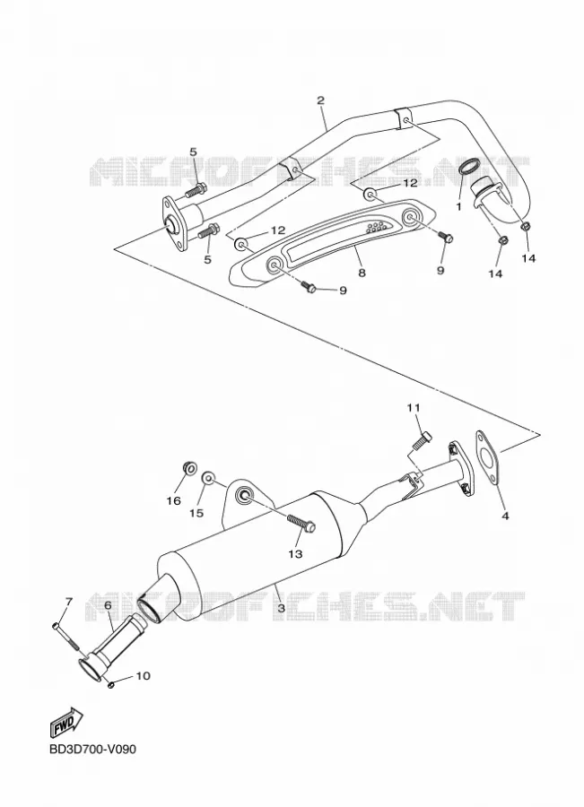 UITLAAT Yamaha QUAD 90 2020 RAPTOR  YFM90R