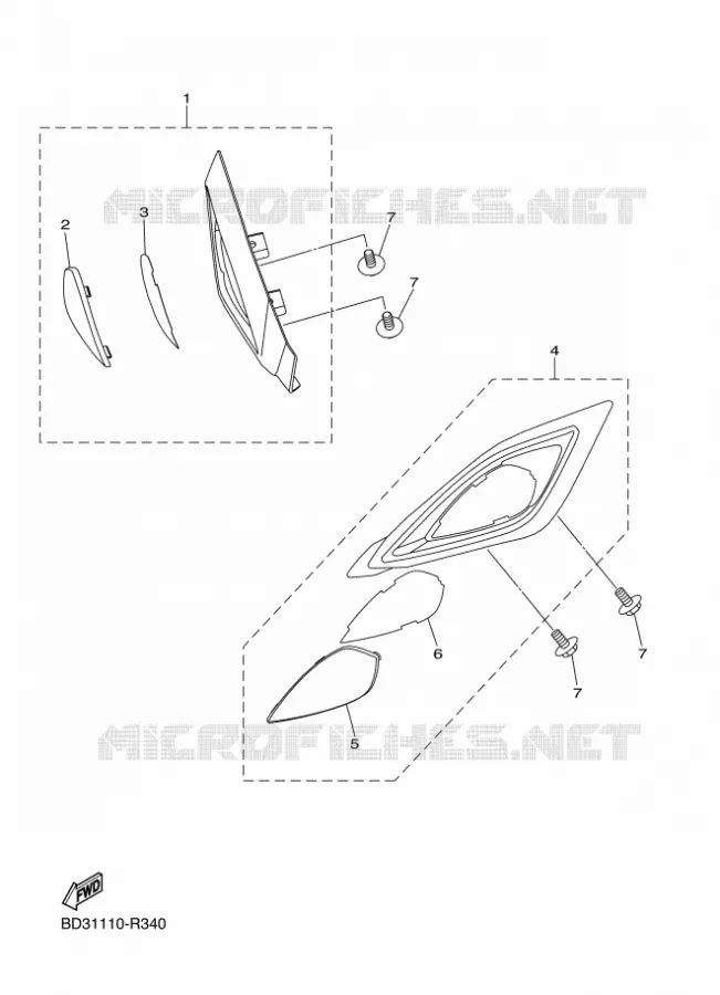 KOPLAMP Yamaha QUAD 90 2020 RAPTOR  YFM90R