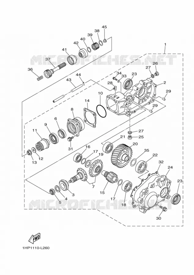 AANDRIJFAS Yamaha QUAD 700 2020 GRIZZLY  YFM700FWAD
