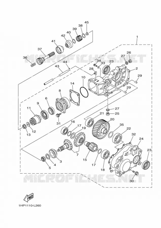 AANDRIJFAS Yamaha QUAD 700 2020 GRIZZLY  YFM700FWAD