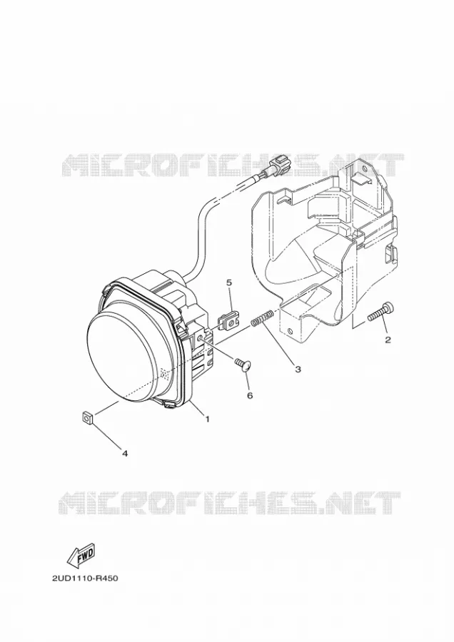 KOPLAMP Yamaha QUAD 700 2020 GRIZZLY  YFM700FWAD