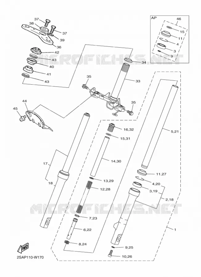 VOORVORK Yamaha MOTO 50 2021 PW  PW50