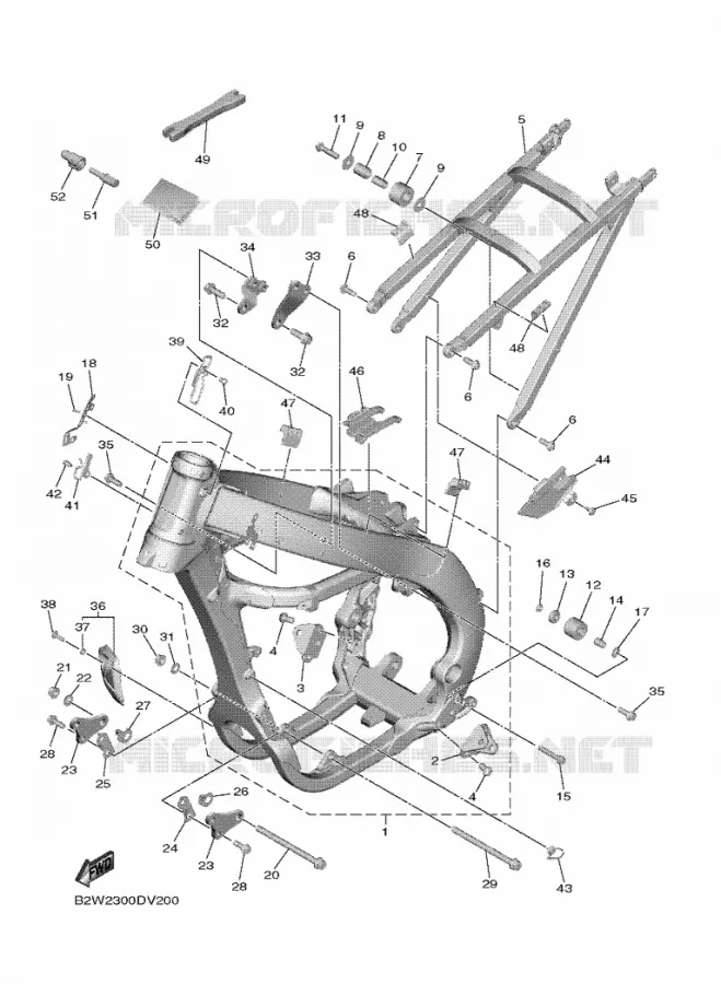 FRAME Yamaha MOTO 450 2021 YZF  YZ450F