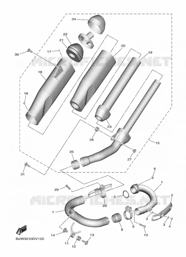 UITLAAT Yamaha MOTO 450 2021 YZF  YZ450F