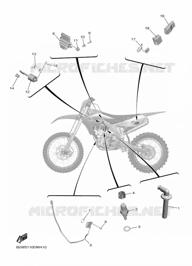 ELECTRISCH 1 Yamaha MOTO 450 2021 YZF  YZ450F