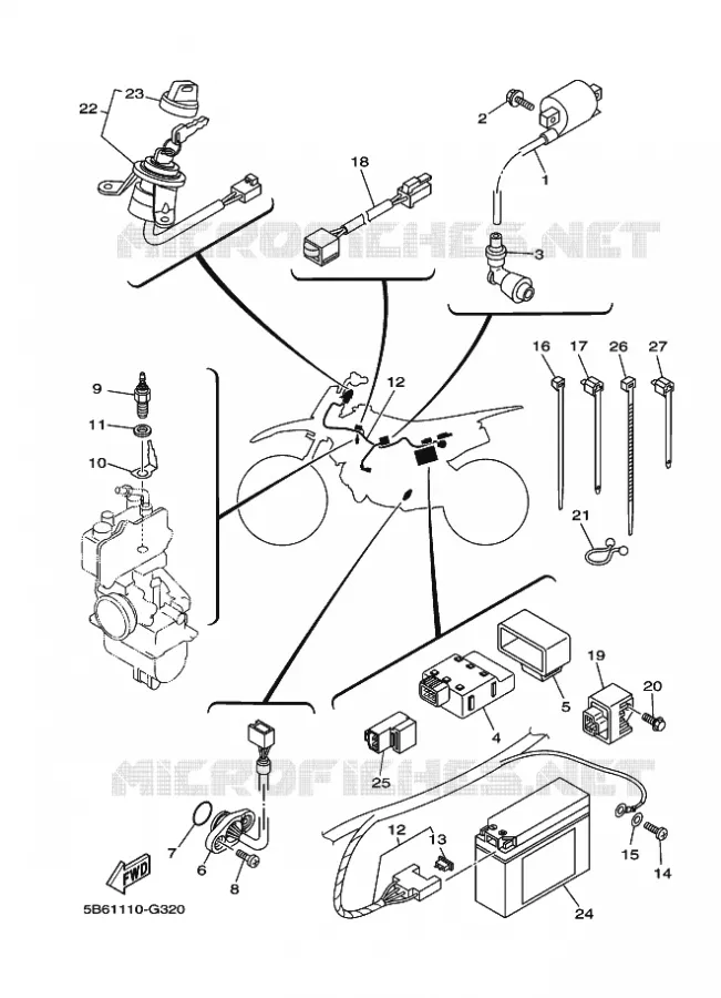 ELECTRISCH 1 Yamaha MOTO 110 2021 TTR  TT-R110E