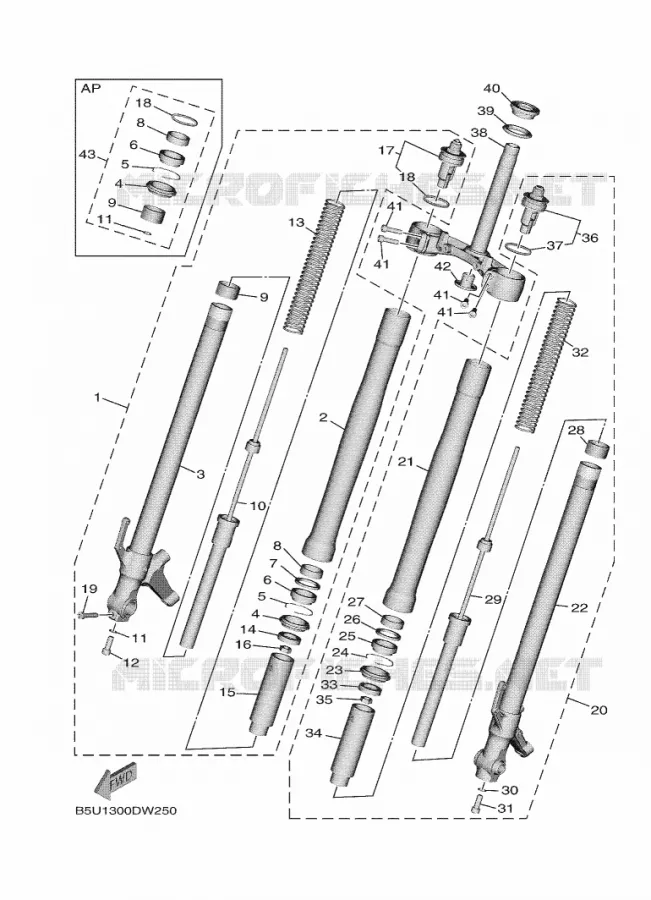 VOORVORK Yamaha MOTO 900 2021 TRACER  MTT890