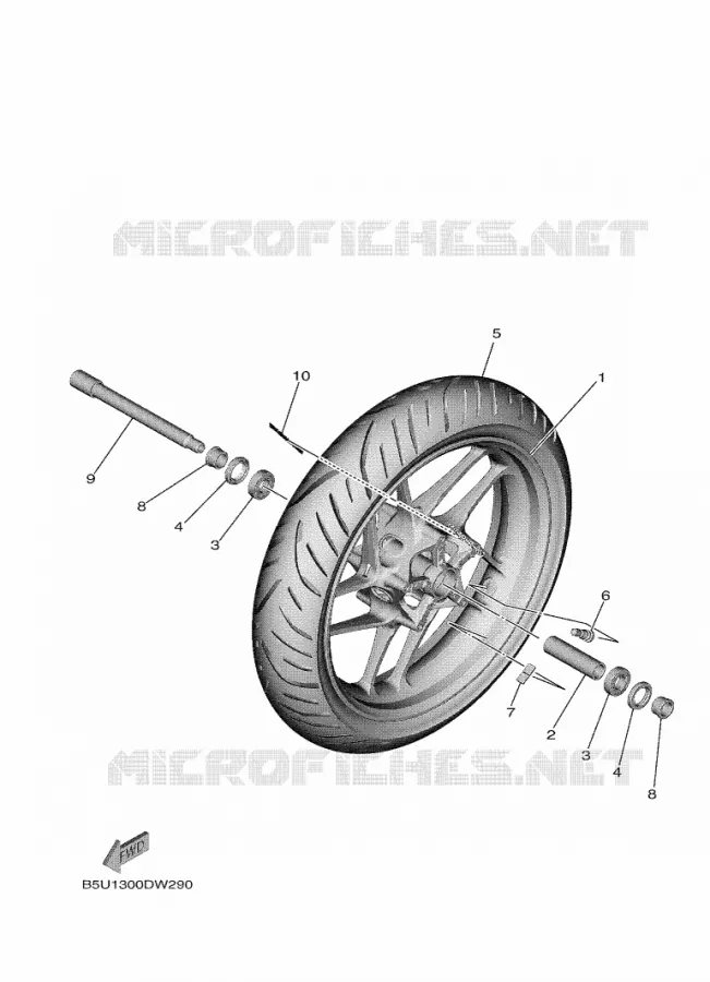 VOORWIEL Yamaha MOTO 900 2021 TRACER  MTT890