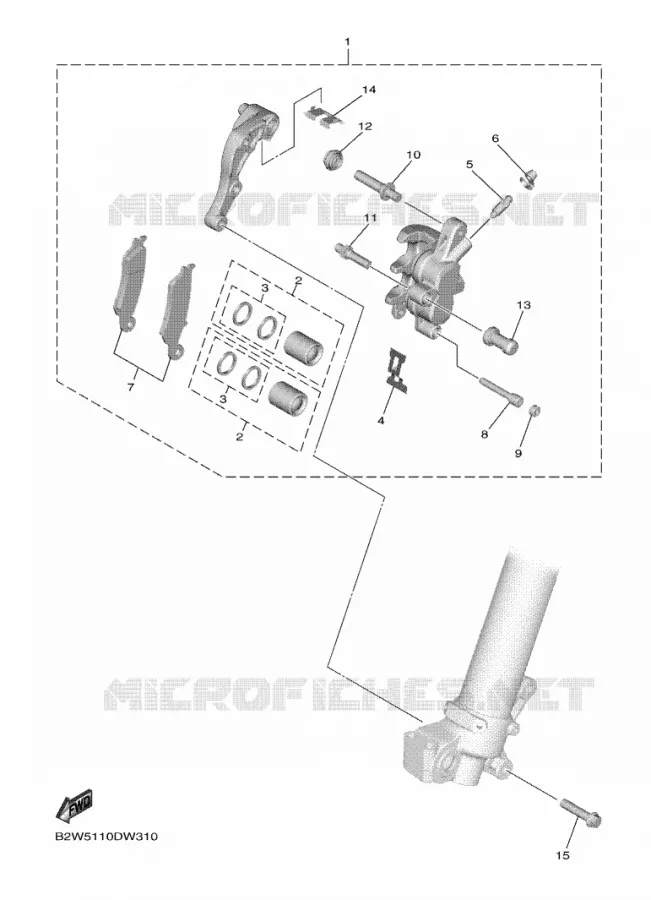 REMKLAUW VOOR Yamaha MOTO 450 2021 WRF  WR450F