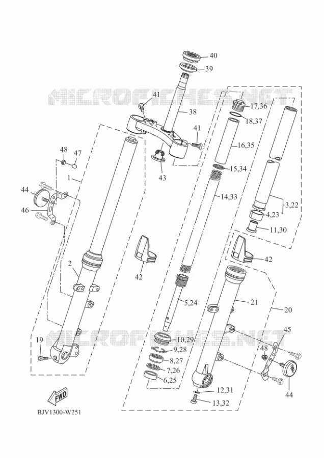 VOORVORK Yamaha MOTO 700 2021 XSR  MTM690-U