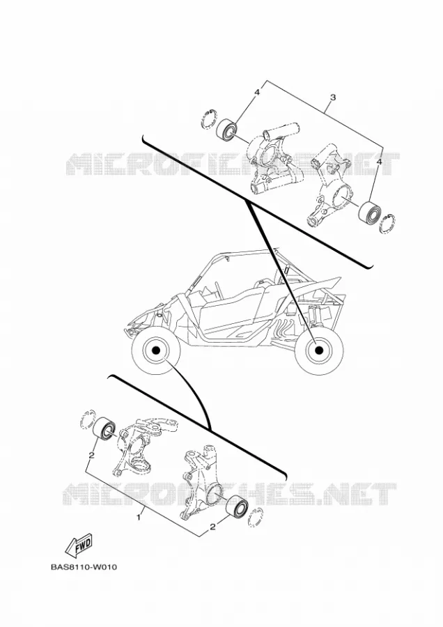 ONDERHOUDSDELEN KIT Yamaha SIDE BY SIDE 1000 2021 YXZ  YXZ1000E
