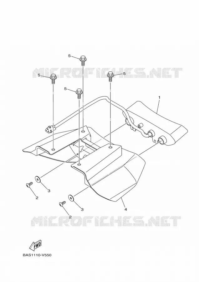ACHTERLICHT Yamaha SIDE BY SIDE 1000 2021 YXZ  YXZ1000ETS/YXZ1000ET