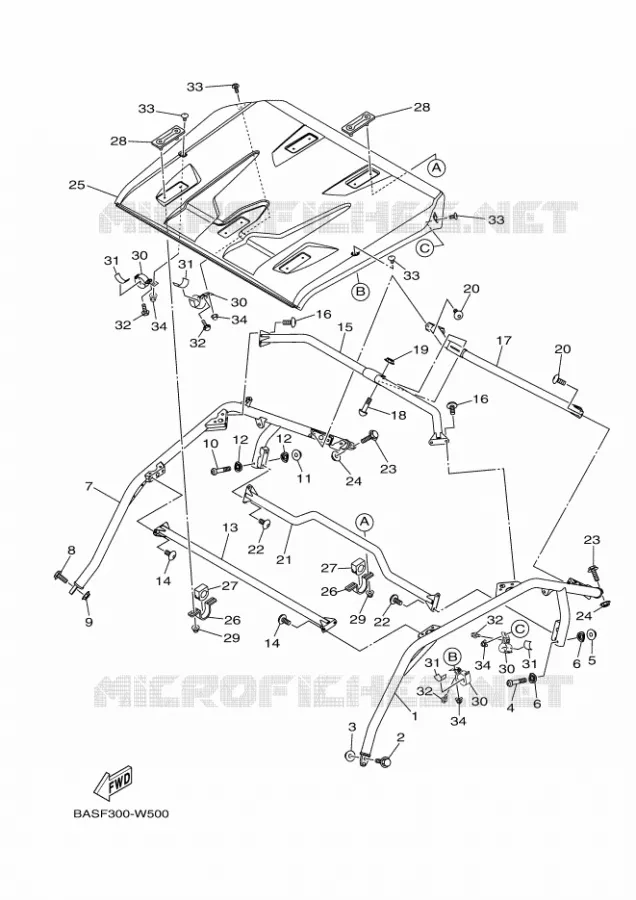 ROLLBAR Yamaha SIDE BY SIDE 1000 2021 YXZ  YXZ1000ET