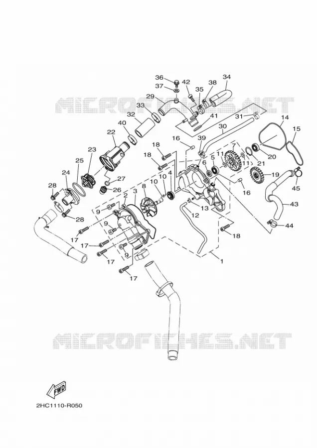 WATERPOMP  Yamaha SIDE BY SIDE 1000 2021 YXZ  YXZ1000ET