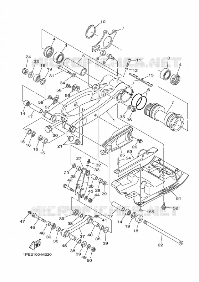 ACHTERBRUG Yamaha QUAD 700 2021 RAPTOR  YFM700R
