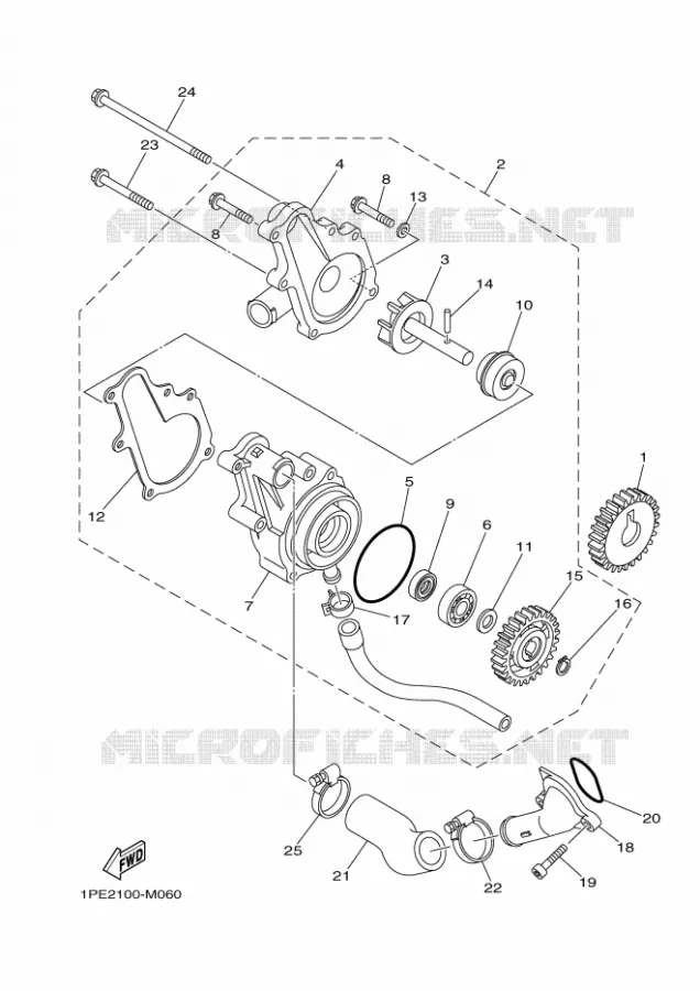 WATERPOMP  Yamaha QUAD 700 2021 RAPTOR  YFM700R