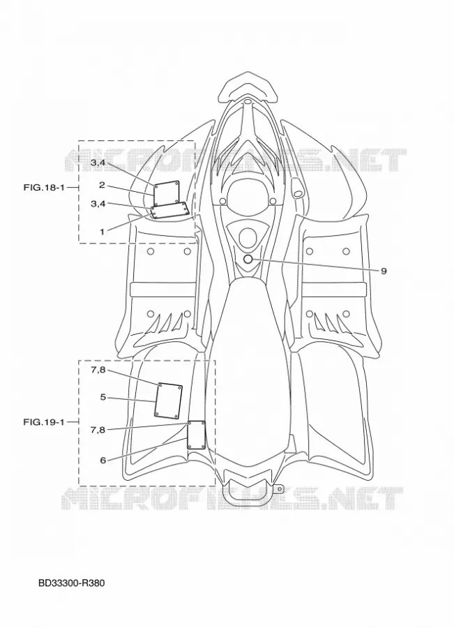 STICKER / LABEL 1 Yamaha QUAD 90 2021 RAPTOR  YFM90R