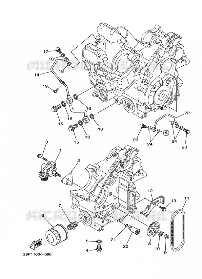 OLIEPOMP Yamaha QUAD 700 2021 GRIZZLY  YFM700FWAD