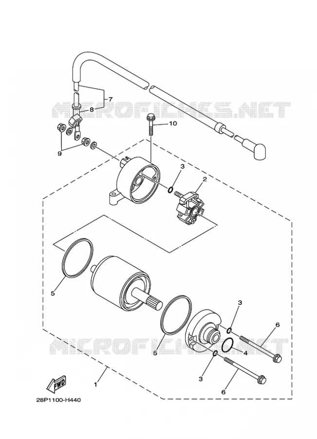 STARTMOTOR Yamaha QUAD 700 2021 GRIZZLY  YFM700FWAD